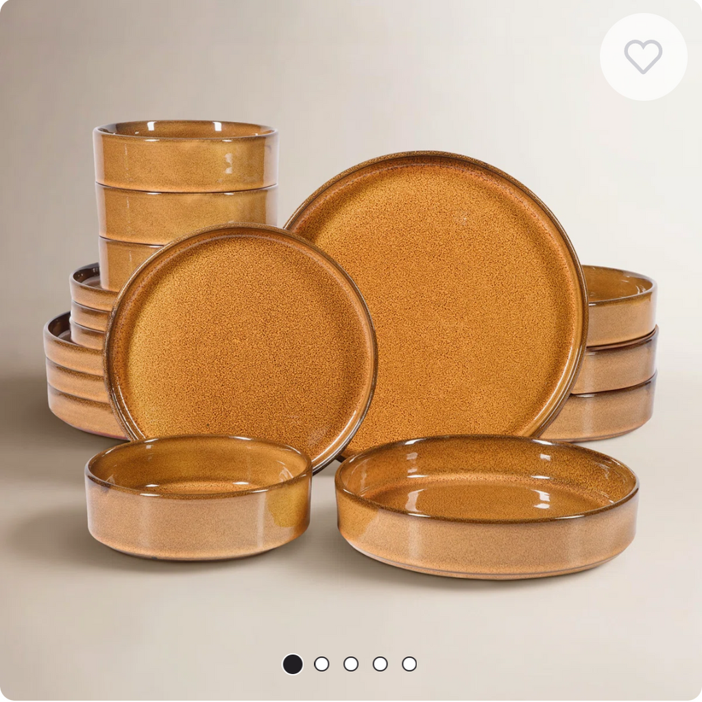 Santorini  terracotta dinnerware/ color..amber