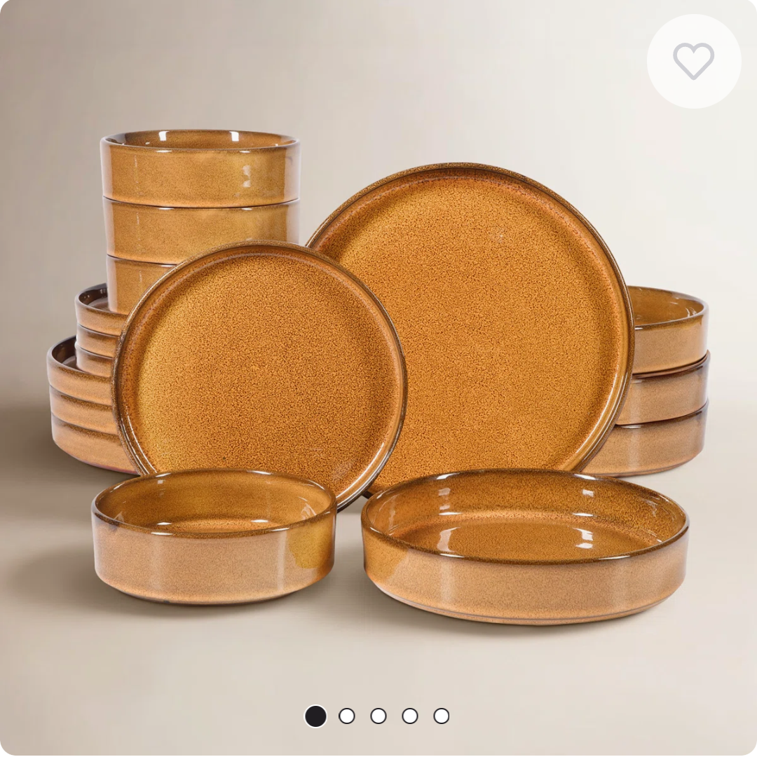 Santorini  terracotta dinnerware/ color..amber