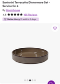 Santorini terracotta dinnerware/ driftwood color