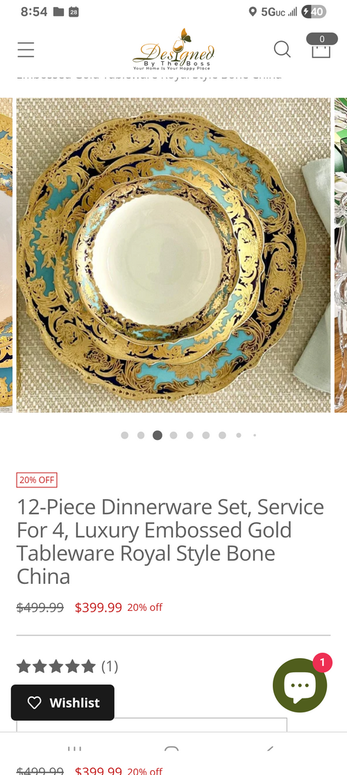 12 piece dinnerware set,  luxury embossed,  gold tableware,  royal style bone China