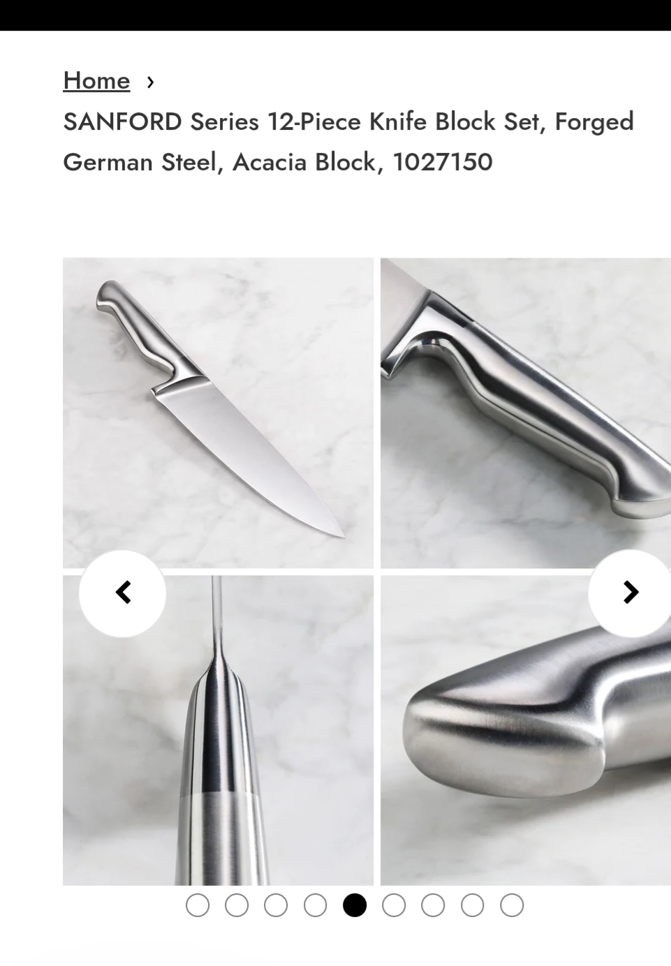 Sanford series 12 piece knife block set,  forged German Steel