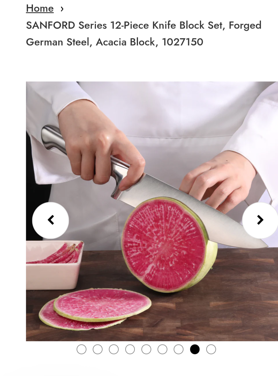 Sanford series 12 piece knife block set,  forged German Steel